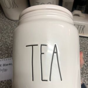 Rae Dunn tea canister